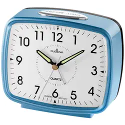 DUGENA Vekkerur /12x10/Sweep/Bell alarm/Snooze/Lys/Blå