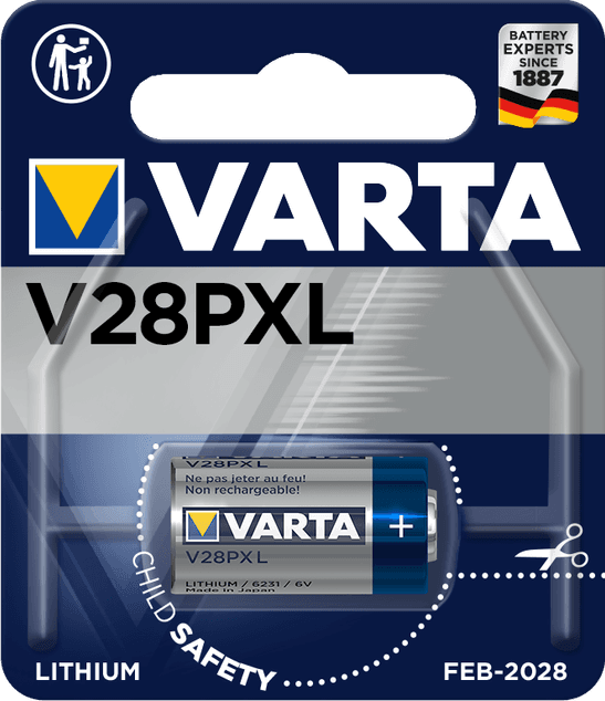 * VARTA V28PXL lithium batteri pr.stk 6V