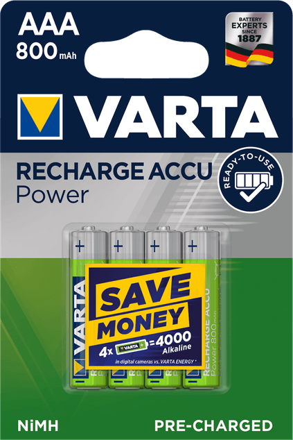 * VARTA LR03 ACCU Oppladbare 56703