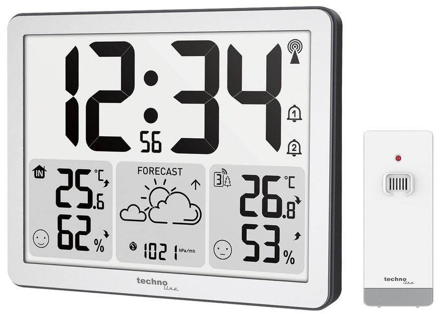 * Technoline Værstasjon og klokke /RC/m.utesensor