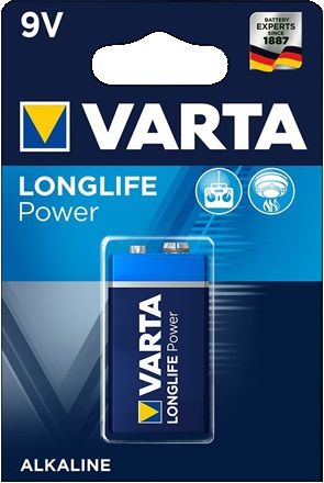 VARTA 9V 6LR61 LONGLIFE POWER V4922-1