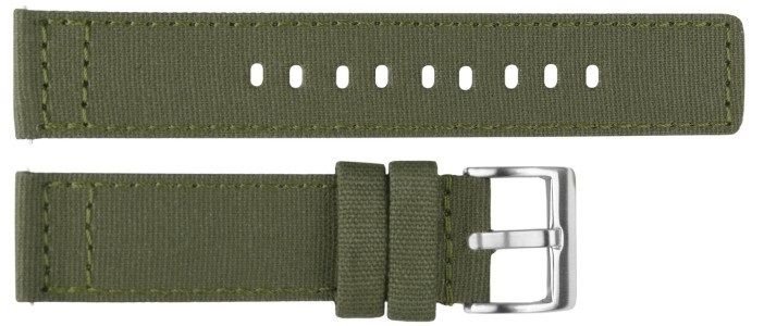 Canvas strap green BD006 22mm