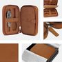 Wallet 4 watches BOUVERET - Brown/Brown inside