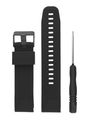 Silicone strap for GARMIN black 22mm