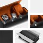 Roll 3 watches BOUVERET - Black/Brown inside