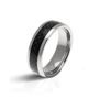 RB RING HYBRID SS/CARBON BLACK Ø58 Acier 8mm