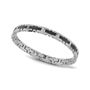 RB bracelet  EMPREINTE 6mm bic IPblack/satined steel 20,5cm